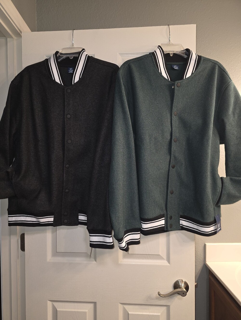Bundle Of 2 Men's George Varsity Bomber Jackets Large (42-44)
